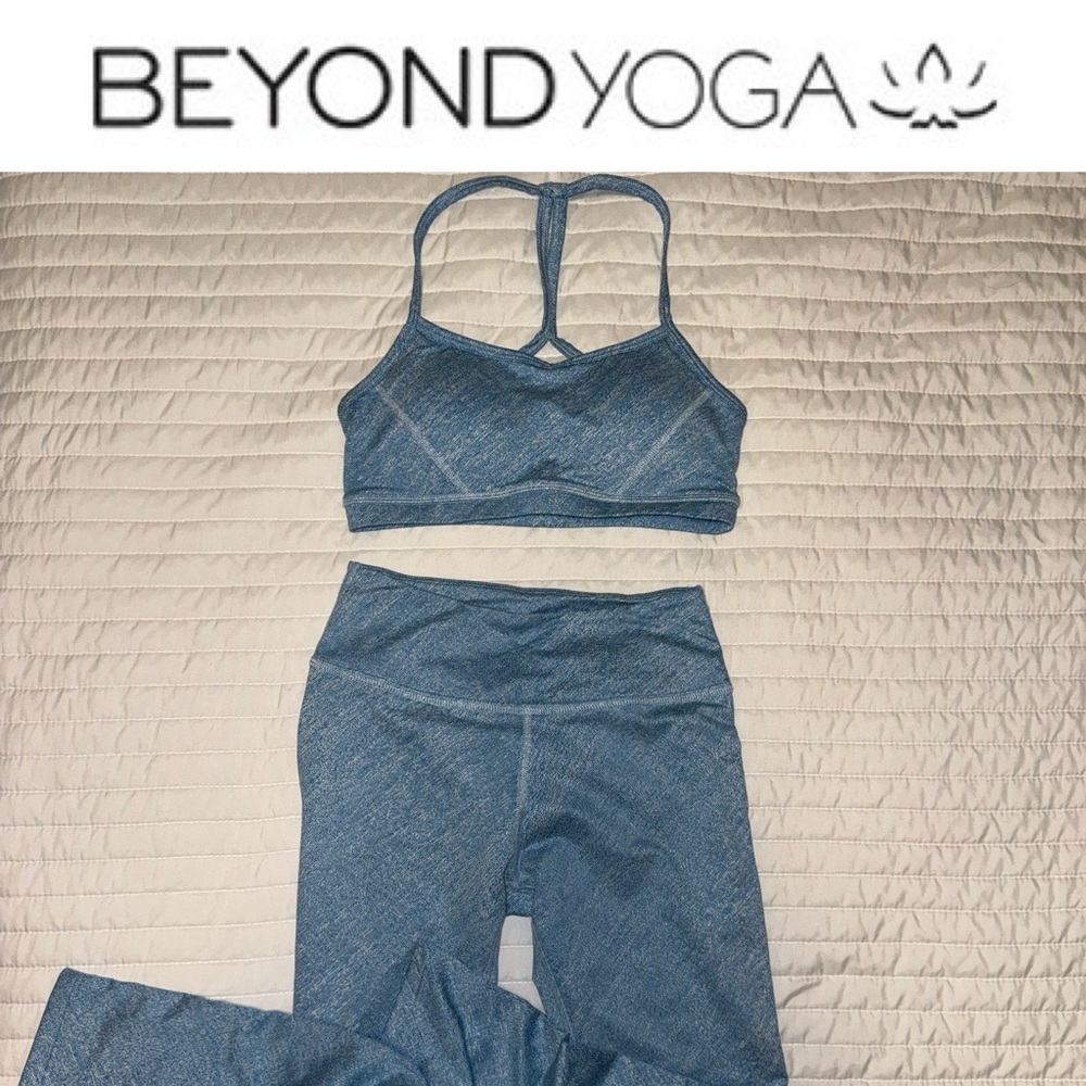 Leggings - Beyond Yoga Women's Blue Intimates Set - Leggings size XS